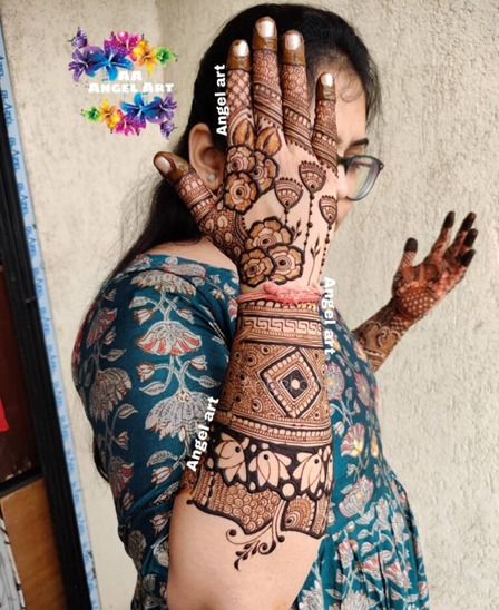 Whimsical Henna Mehndi Design